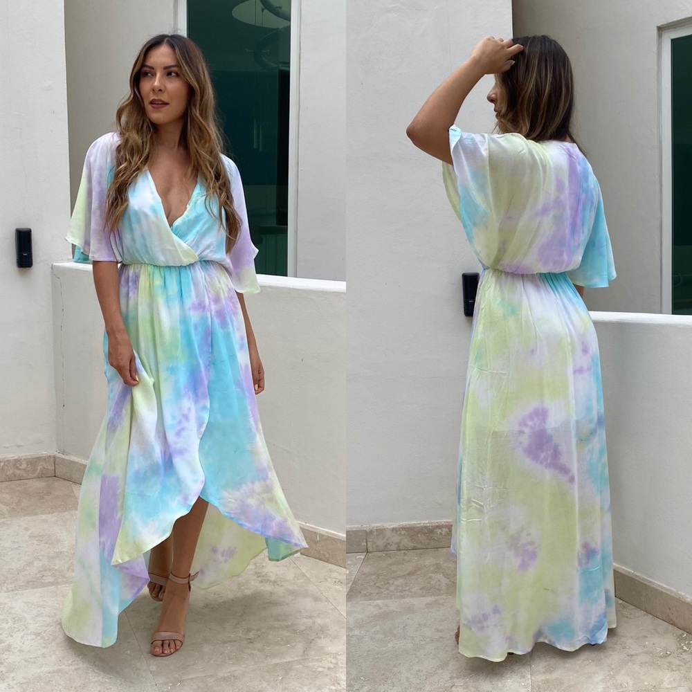 🎄CYBER SALE🎄Goddess Tie Dye Maxi Dress - Picture 3 of 10